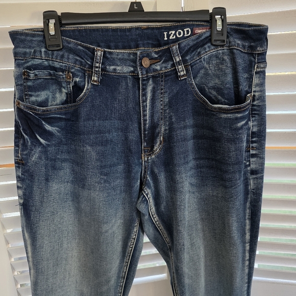 IZOD Men's Denim Comfort Stretch Jean's Size 34 X 30 - Picture 2 of 7
